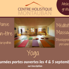 4 & 5/09 : Portes ouvertes au Centre Holistique (sur inscription)